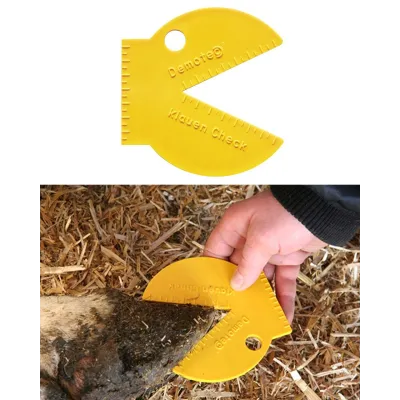 Sürüdeki hayvanların tırnak çaplarının izlenmesini sağlayan, bakım zamanlarını belirlemek için kullanılan ölçüm aleti.