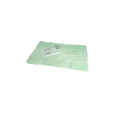 38x45 cm surgical absorbent drape providing hygienic absorbency.