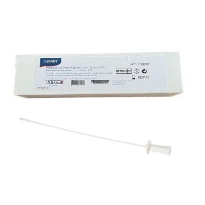 Curavet Kedi Idrar Sondasi 1.0 x 130 mm 3 FG | Mandrensiz 12’li Paket