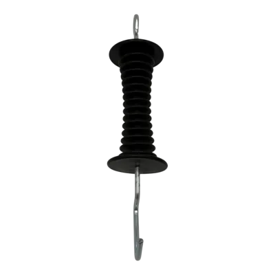 Fence system part electric fence gate handle black insulated handle