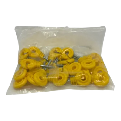 25-piece pack of German fence insulator electric fence screw set packaging.