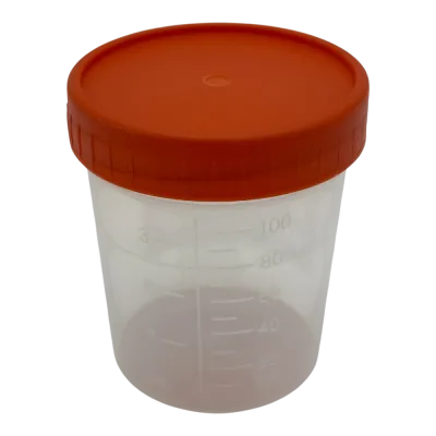 100 ml sterile urine cup, sample container, medical analysis cup