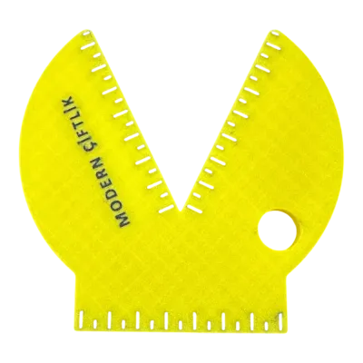 A practical weight measurement strip used in herd management to monitor the physical development of animals and determine approp