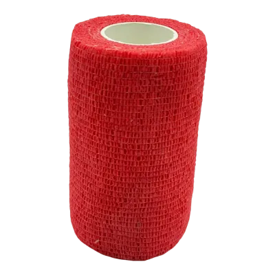10x450 cm Red Vetlastic Self-Adhesive Bandage