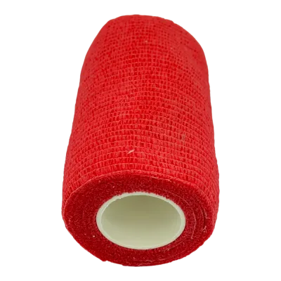  Vetlastic Esnek Esnek Sargı Bandajı 10 cm Kırmızı