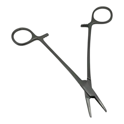  Veteriner medikal cerrahi hemostatik pens 14 cm eğri kavisli model klemp