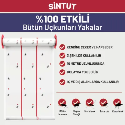 Yapışkanlı Rulo Sinek Tuzağı 10 Metr – Farmena