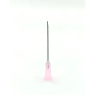 120 x 16 mm 500'lü paket 18G pembe steril enjektör iğnesi seti
