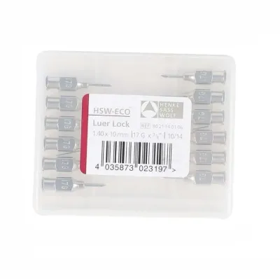 HSW Eco Enjektör İğnesi (17G x 3/8) 1.4 x 10 mm - 12/pk