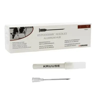Enjektor İynə (16Gx1½) 16x38 mm Alüminium Qovşaq (100 Ədəd) – KRUUSE