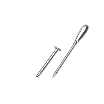 Trokar 15 cm Krom Kaplamali 2 Kanülllü ve Metal Kulplu - Hemen Satin Al! | Modern Çiftlik