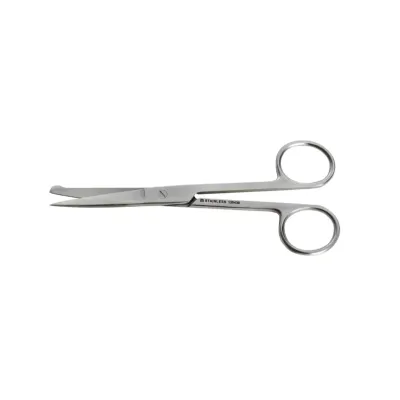 Kruuse Veteriner Makas. 14 cm. Bir Ucu Düğmeli