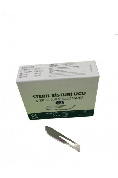 Bistüri Ucu No 22 (100 Adet)