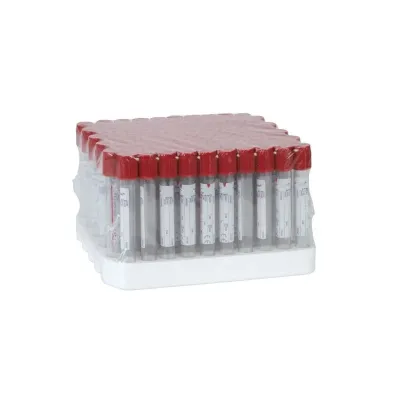 Farm & Veterinary: Vacuum Tube. 10 ml. Clot Activator. Red Cap (100 Pcs)