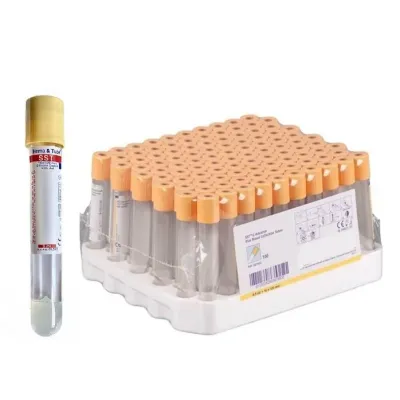 Farm & Veterinary: Vacuum Tube. 9 ml. Gel. Yellow Cap (100 Pcs)