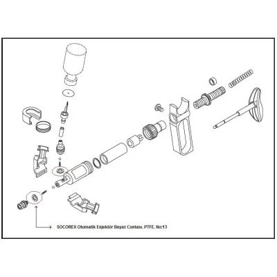 Socorex İnjektor Ağ Konteyneri. PTFE. №:13 – SOCOREX
