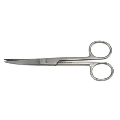 Kruuse Veteriner Makas. 14 cm. S/S. Eğri