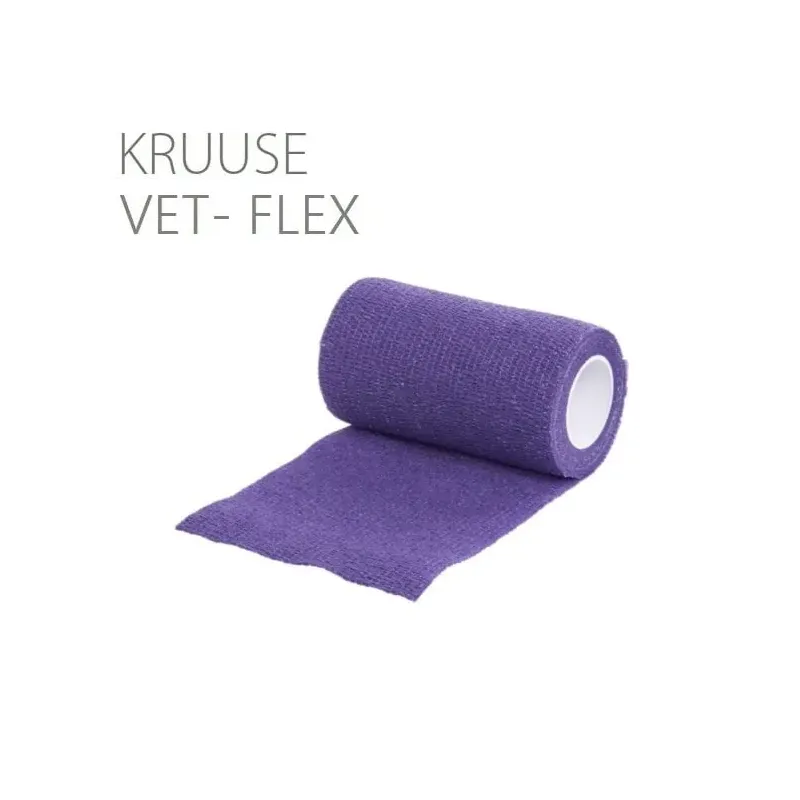 Kruuse Vet-Flex Cohesive Bandage 10cm x 45 meters purple