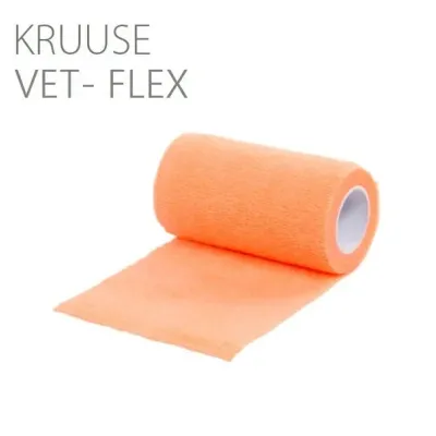 Farm & Veterinary: Kruuse Vet-Flex Cohesive Bandage. 10 cm x 4.5 metre. Turuncu