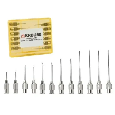 Farm & Veterinary: Syringe Needle Karisik Set Besi Cattlelari For (12 Pcs)