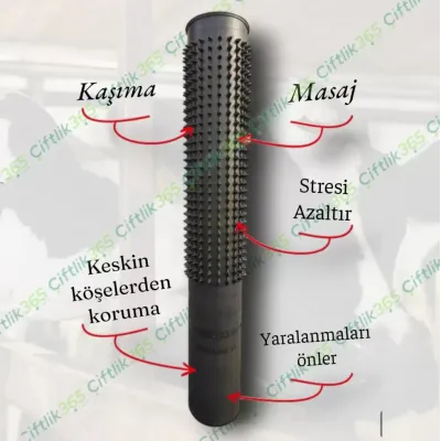 Rubber cattle scratching tool, 150 cm, livestock comfort scratching mat.