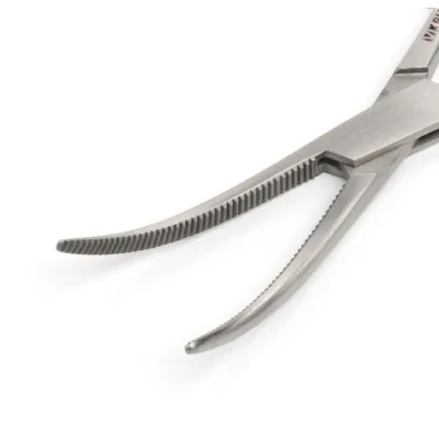 Kruuse Hemostatik Pens 14 cm Egri (Kavisli) | Veteriner Cerrahi Aletleri