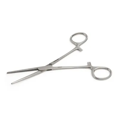  Paslanmaz çelik hemostatik pens 16 cm 6.3 düz medikal operasyon klemp