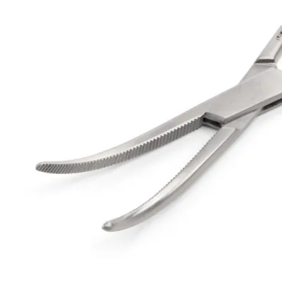 Kruuse Hemostatik Pens 16 cm Egri | Veteriner Cerrahi Pens