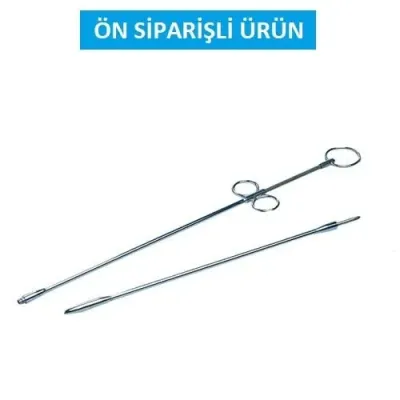 Farm & Veterinary: Kruuse Buyuk Hayvan Biyopsi Aleti. 63 cm. Bolunebilir.