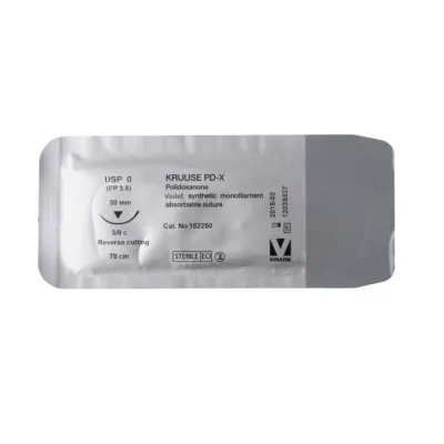 Veteriner PD-X İplik. No:0. 70 cm. 30 mm 3/8 Keskin İynəli. 18/pk – KRUUSE