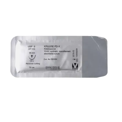 Farm & Veterinary: Veterinary PD-X Suture. No:0. 70 cm. 36 mm 1/2 Keskin with Needle. 18/pk