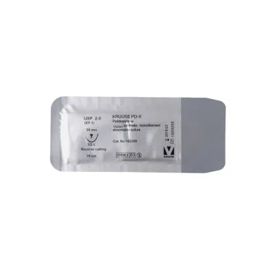 Veteriner PD-X İplik. No:2/0. 70 cm. 36 mm 1/2 Keskin İynəli. 18/pk – KRUUSE