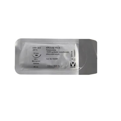 Farm & Veterinary: Veterinary PD-X Suture. No:5/0. 45 cm. 13 mm 3/8 Micro with Needle. 18/pk