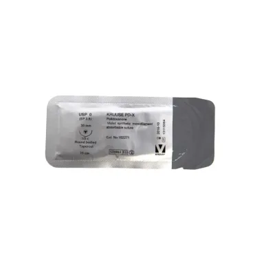 Veteriner PD-X İplik. No:0. 70 cm. 30 mm 1/2 Yuvarlak İğneli. 18/pk