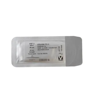 Farm & Veterinary: Veterinary PD-X Suture. No:2. 45 cm. 40 mm Straight with Needle. 18/pk
