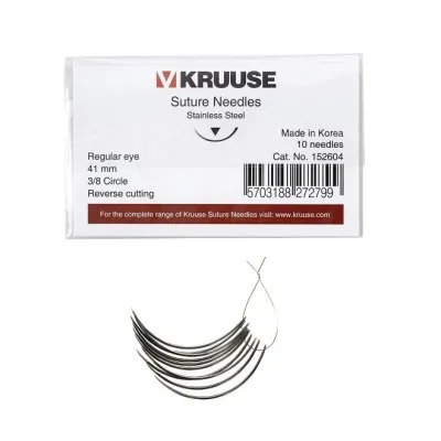 Farm & Veterinary: Sutur Needle Regular Eye 3/8 Keskin 41 mm 10/pk