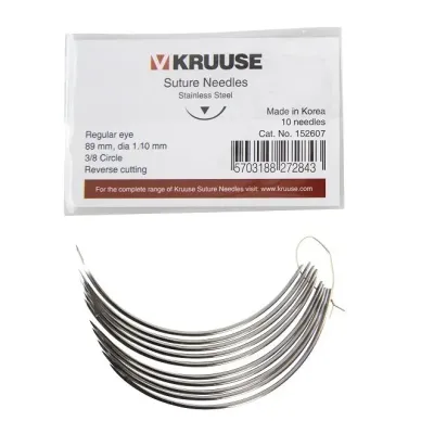 Farm & Veterinary: Sutur Needle Regular Eye 3/8 Keskin 89 mm x 1.1 mm 10/pk