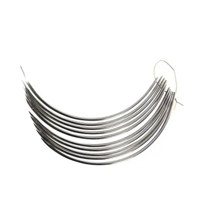 Farm & Veterinary: Sutur Needle Regular Eye 3/8 Keskin 89 mm x 1.6 mm 10/pk