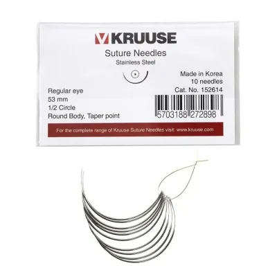 Tikiş İynəsi Adi Göz 1/2 Dəyirmi 53 mm 10/paket – KRUUSE