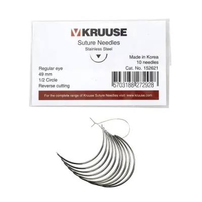 Farm & Veterinary: Sutur Needle Regular Eye 1/2 Keskin 49 mm 10/pk