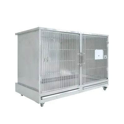 Köpek kafesi paslanmaz Vincage 20 veteriner klinik hospitalizasyon kafesi