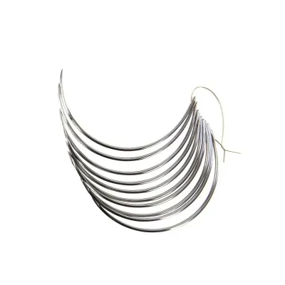 Farm & Veterinary: Sutur Needle Spring Eye 1/2 Keskin 69 mm 10/pk