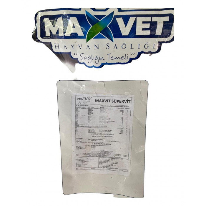 MaxVit SüperVit Vitamin ve Mineralli Yem Katkı Maddesi - 25 kg