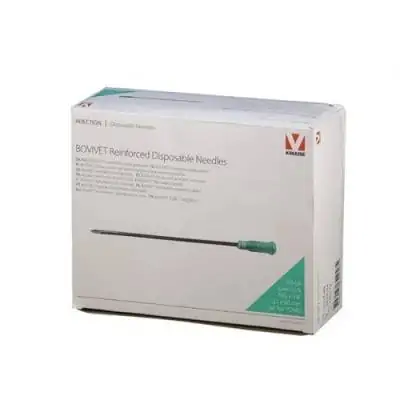 Bovivet Enjektör İğnesi. 2.1 x 80 mm (14G x 3 ¼) 100'lü Paket