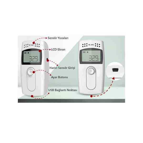 Sıcaklık ve Nem Kayıt Cihazı Datalogger