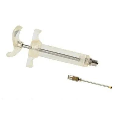 Farm & Veterinary: Kus Besleme Syringe. Mika. 10 ml + 14G Cannula. Straight Uclu