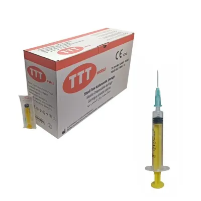 TTT Plastik Şpris. 2 ml. Contalı. 21G Yaşıl Qısa İynəli 1 Koli ( 3000 Ədəd ) – 