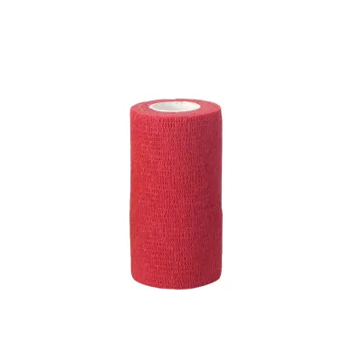  Klinik tipi yapışkanlı bandaj 10 cm x 4.5 M kırmızı esnek koruyucu bandaj