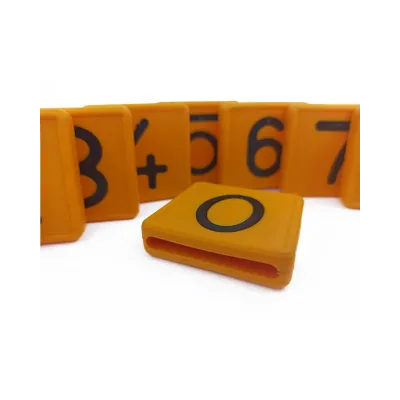 50 Hayvanlik Palaska Tipi Küçükbas Numaratör Kayisi + Numaratör Seti - Hemen Satin Al! | Modern Çiftlik