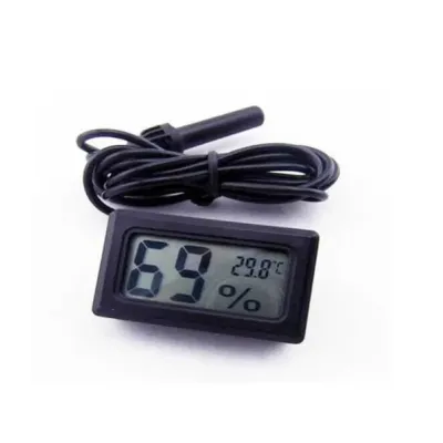 Farm & Veterinary: Termometre - Higrometre. Digital. Problu. Kulucka Tip. Black ( Nem and Sicaklik Gauge )